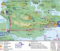 Image result for Falklands War Battle Map