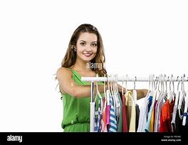 Image result for Woman with Hangers