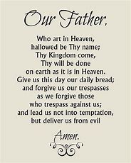 Image result for free picture of the our father prayer