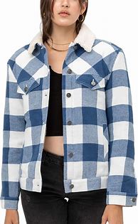 Image result for Women's Plaid Sherpa Jacket