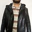 Image result for Men's Black Leather Hoodie