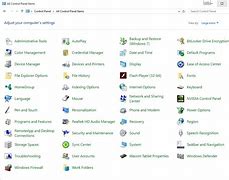 Image result for Control Panel Windows 10