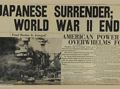 Image result for WW2 Ended