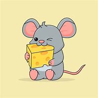Image result for Cartoon Mouse Eating Cheese