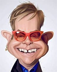 Image result for Elton John Caricature