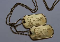 Image result for Hanging Military Dog Tags