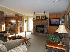 Image result for Double Wide Log Mobile Home Interior