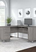 Image result for Grey Desk with Storage