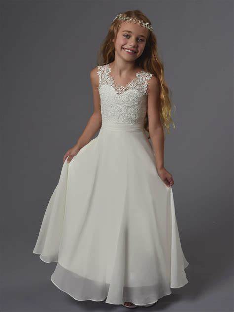 Tea-Length Dress wedding dresses for girls 17