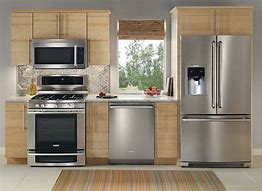 Image result for Shiny Steel Kitchen Appliances