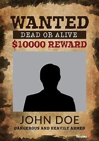 Image result for Wanted Dead or Alive Poster Template Free