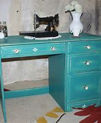 Image result for Turquoise Computer Desk