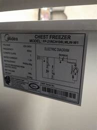 Image result for Midea 7 Cu FT Freezer Chest