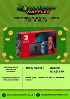 Image result for Nintendo Switch With Neon Blue/Red Joycons Bundle Includes Extra Warranty, Black