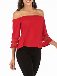 Image result for Red Tops for Women