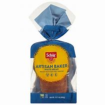 Image result for Schar Gluten-Free Artisan Baker Sliced White Bread Loaf - 8/Case