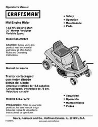 Image result for Craftsman Riding Lawn Mower Manual