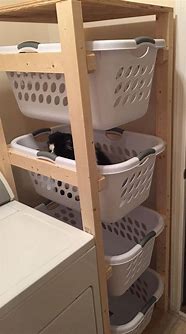 Image result for Laundry Basket Holder Wood DIY