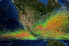 Image result for Atlantic Hurricane Tracks