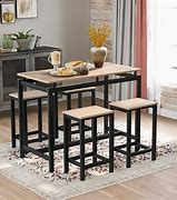 Image result for Bar Height Table Chairs