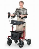 Image result for Upright Walker with Seat and Under Seat Shopping Bag