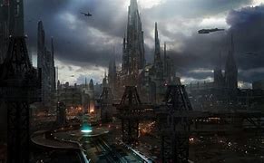 Image result for Sci-Fi City Concept