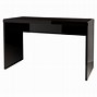 Image result for Black Gloss Desk with Drawers