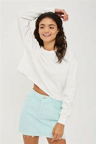Image result for White Cropped Sweatshirt