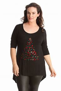 Image result for Women's Plus Size Holiday Tops