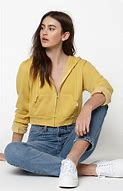 Image result for Light Blue Cropped Hoodie