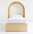 Image result for Natural Bridges Twin Light Wood Bed With Canopy - Crate & Kids