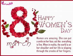Image result for Happy Women's Day Text