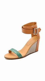 Image result for Colorblock Low Wedge Sandals