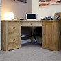 Image result for Oak Corner Computer Desk
