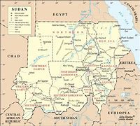 Image result for Sudan Border Map