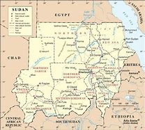 Image result for Map Showing Sudan