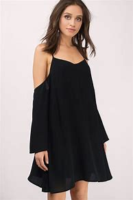 Image result for Cold Shoulder Black Dresses