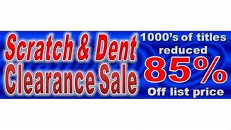 Image result for Scratch and Dent Sale Sign