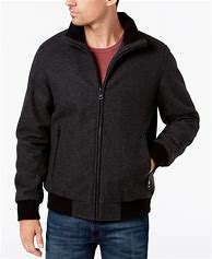 Image result for Men's Wool Bomber Jacket