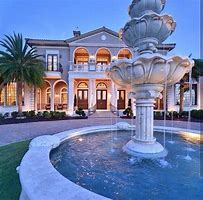 Image result for Mansions with Fountain Driveway