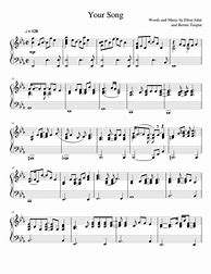 Image result for Your Song Elton John Piano Sheet Music Easy