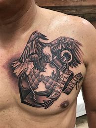 Image result for Marine Corps Eagle Globe and Anchor Tattoo