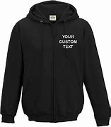 Image result for Black Hoodie with Zipper On Back