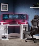 Image result for Corner Desk Gaming Setup