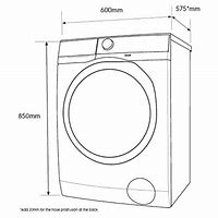 Image result for Front Load Washing Machine Dimensions