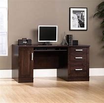 Image result for Dark Wood Computer Desk