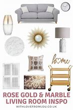 Image result for Rose Gold and Marble Room Decor