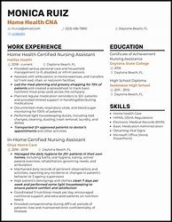 Image result for CNA Resume Templates Free Format
