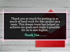 Image result for Thank You Teamwork