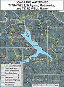 Image result for Long Lake Maine Map